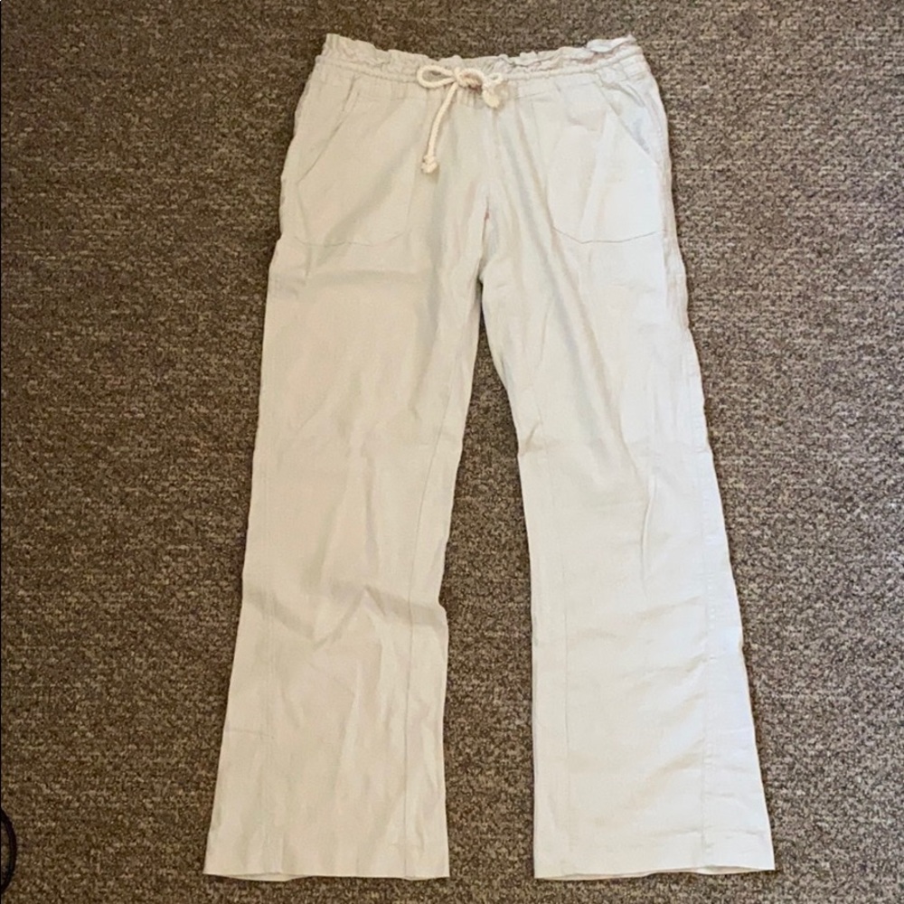 Drawstring linen pants